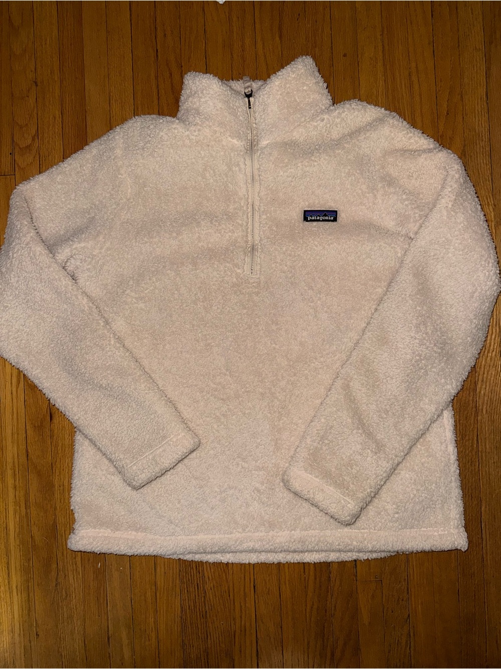 Patagonia Cream Sherpa Half-Zip Pullover